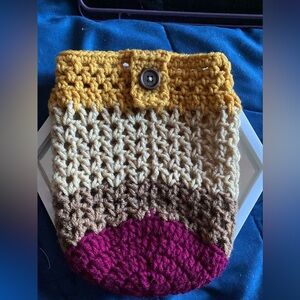 Multicolor Crochet Bottle Holder
